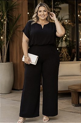 Blusa Helen Black Plus Size
