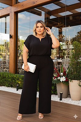 Blusa Helena Black Plus Size