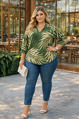 Camisa de Vicolinho Palm Beach Plus Size