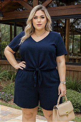 Short Califórnia Marinho Plus Size