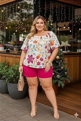 Short Flowers Plus Size