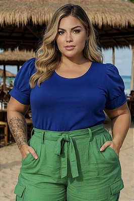 Blusa Carolina Blue Plus SIze