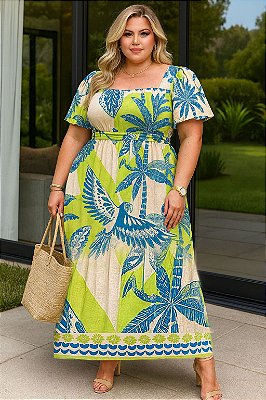Vestido Longo Rafaela Plus Size