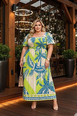 Vestido Longo Rafaela Plus Size