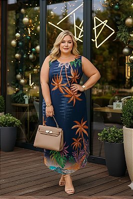 Vestido Longo Mayara Plus Size