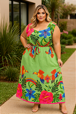 Vestido Longo Lika Plus Size