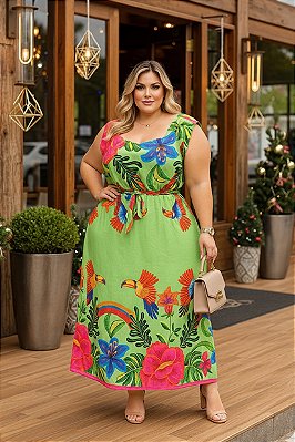 Vestido Longo Lika Plus Size