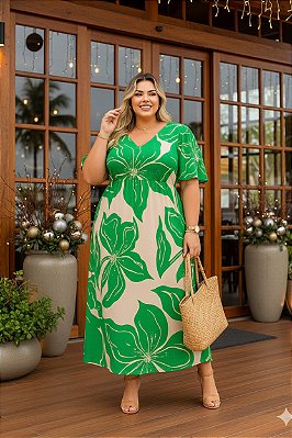 Vestido Longo Isabela Plus Size