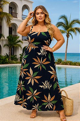 Vestido Longo Rebeca Plus Size