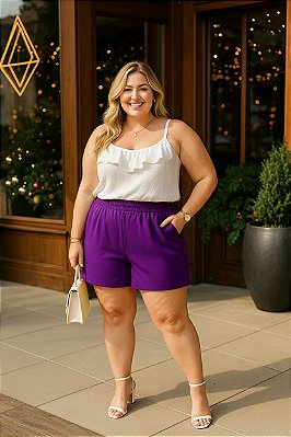 Short de Alfaiataria Malu Plus Size