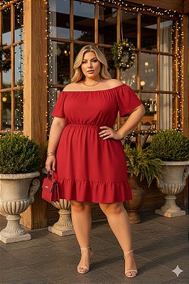Vestido Caroline Red Plus Size