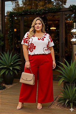 Calça Pantalona Helen Plus Size