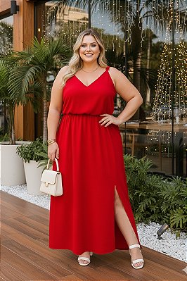 Vestido Longo Sandy Vermelho