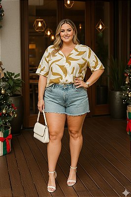 Camisa Leide Plus Size