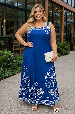 Vestido Longo Manuela Plus Size