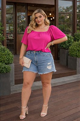 Blusa Samantha Pink Plus Size