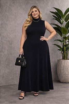 Vestido Amélia Black Plus Size