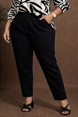 Calça Elegance New York Preto Plus Size