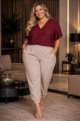 Blusa Tech Vinho Plus Size