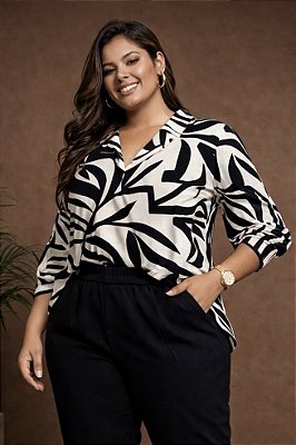 Camisa Elegance Plus Size