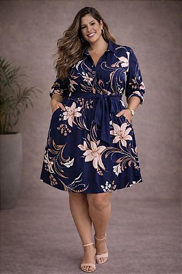 Vestido de VIscolinho Naty Plus Size