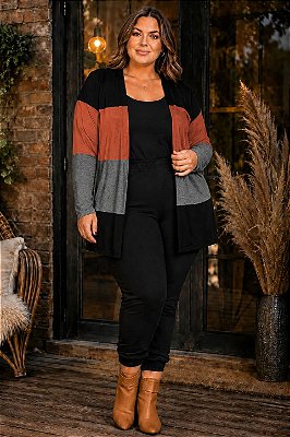 Cardigan Exclusive 3 Cores Moletinho Edição Limitada Inverno Plus SIze