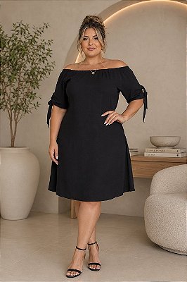Vestido Fany Black Plus Size