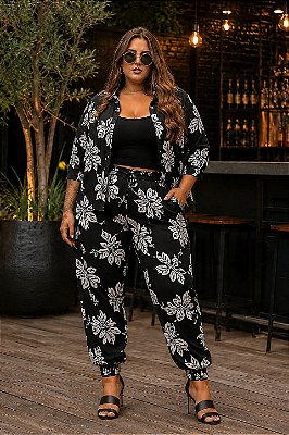 Calça de Viscolinho Juliete Plus Size