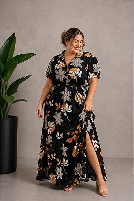 Vestido Longo Glamour Plus Size