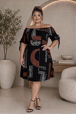 Vestido Maya de Viscolinho Plus Size
