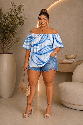 Blusa Ciganinha Arraial do Cabo Plus Size