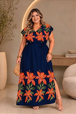 Vestido Longo Scarlet Plus Size