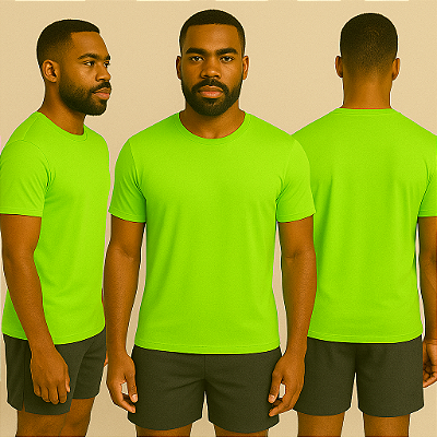 Camiseta Manga Curta Lisa Sport Dry Verde Claro