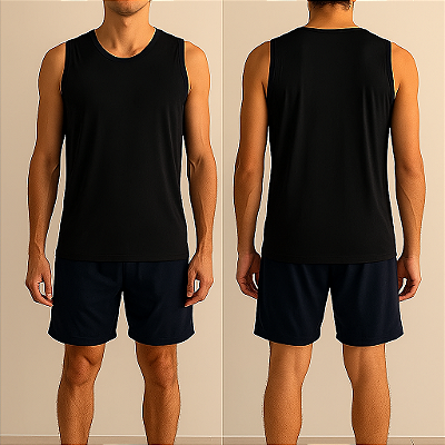Regata Unissex Esportiva Sport Dry Preta