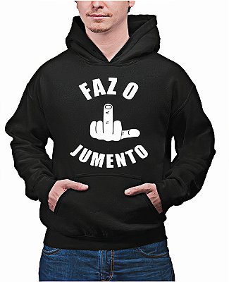 Moletom Canguru Faz o L Jumento
