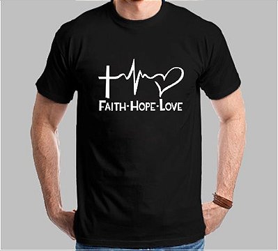 Camiseta Faith-Hope-Love