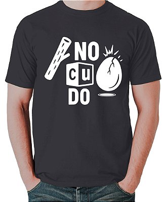 Camiseta  O Enigma do Cubo e Ovo – Estampa Codificada