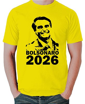 Camiseta Bolsonaro 2026 – Brasil Acima de Tudo