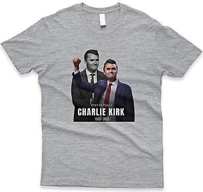 Camiseta Charlie Kirk – Rest in Peace | Homenagem, Estilo e Liberdade