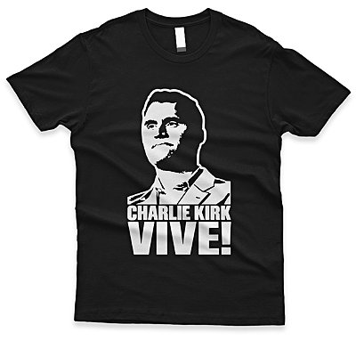 Camiseta Charlie Kirk Vive! – Liberdade, Estilo e Homenagem