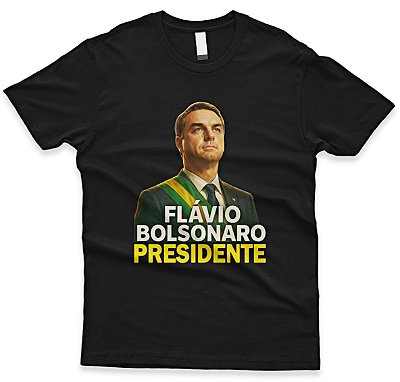 Camiseta Flávio Bolsonaro Presidente 2026 - Oficial