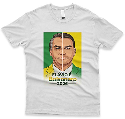 Camiseta Flávio É Bolsonaro 2026 – Unidade Patriota