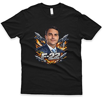 Camiseta F-22 Patriota Brasil – Estampa Exclusiva Flávio Bolsonaro