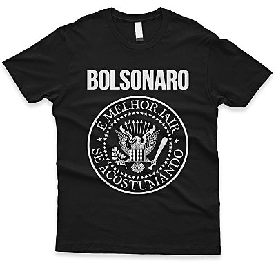 Camiseta Bolsonaro Ramones – É Melhor Jair Se Acostumando | Paródia Rock