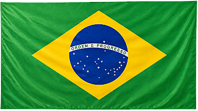 Bandeira do Brasil 170 x 82 cm em Poliéster