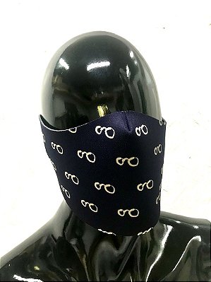 THE MASK: Máscaras Faciais em Neoprene  - Modelo Vis - Cor Azul