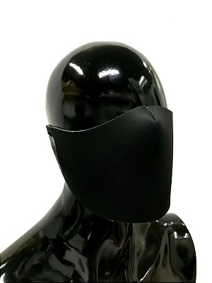 THE MASK: Máscaras Faciais em Neoprene  - Modelo Liso - Cor Preto