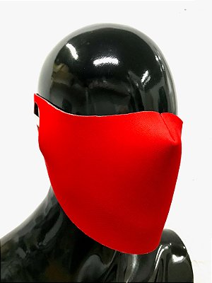 THE MASK: Máscaras Faciais em Neoprene  - Modelo Liso - Cor Vermelho Ferrari