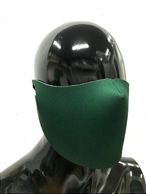 THE MASK: Máscaras Faciais em Neoprene  - Modelo Liso - Cor Verde Land
