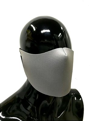 THE MASK: Máscaras Faciais em Neoprene  - Modelo Liso - Cor Cinza Claro